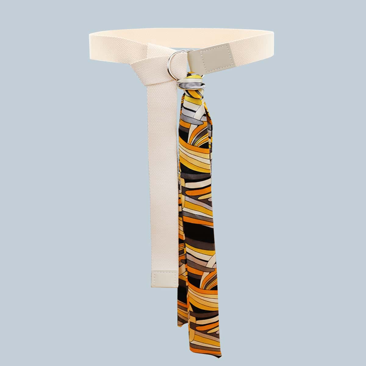 

Twilly Scarf Decor Belt, White