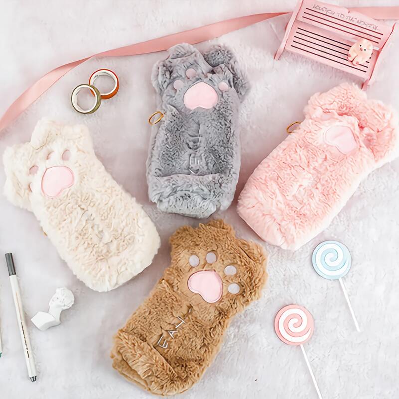 

1pc Cartoon Random Plush Pencil Case, Multicolor