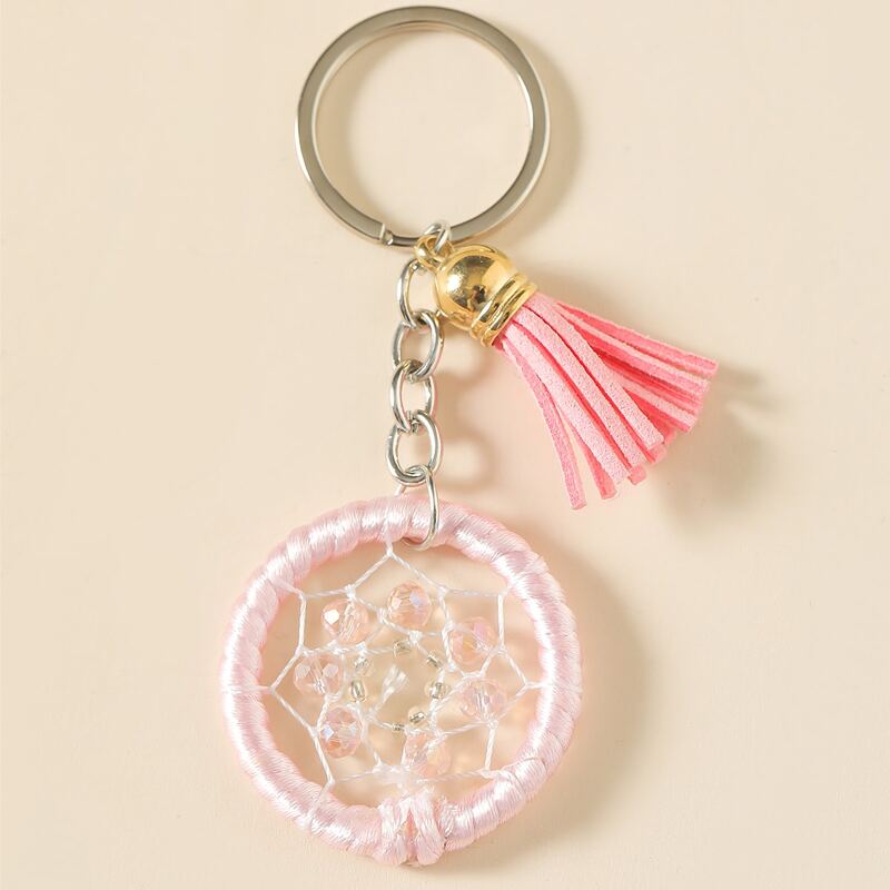 

Tassel Charm Keychain, Pink