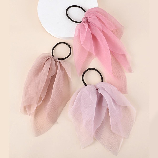 

Резинка для волос с бантом 3шт, Многоцветный