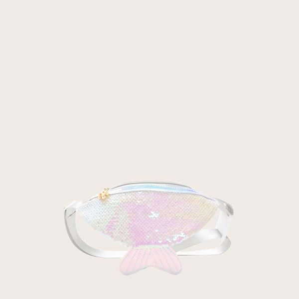 

Девочки Русалка Хвост Shaped Блесток Fanny Pack, Многоцветный