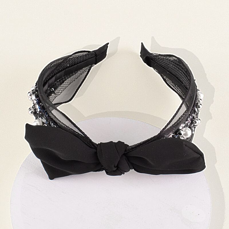 

Bow Decor Hair Hoop, Black