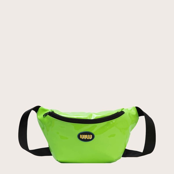 

Girls Letter Graphic Fanny Pack, Зелёные