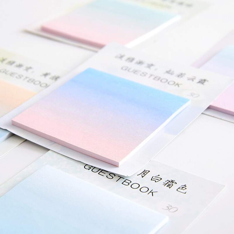 

30pcs Ombre Random Sticky Note, Multicolor
