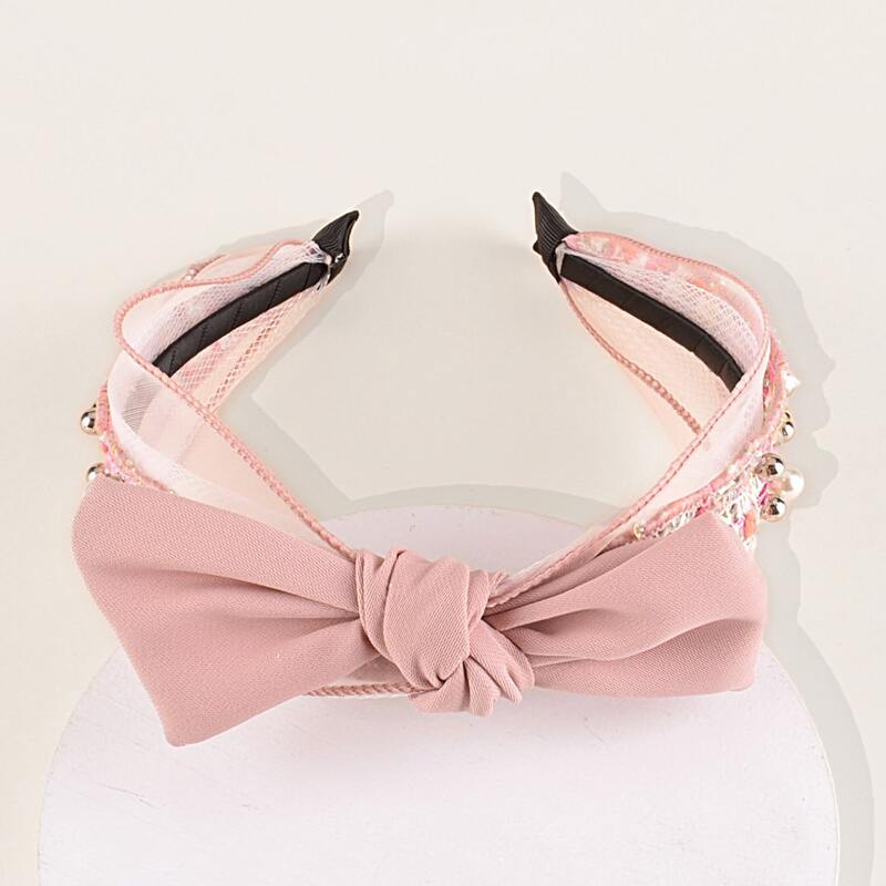 

Bow Decor Hair Hoop, Pink