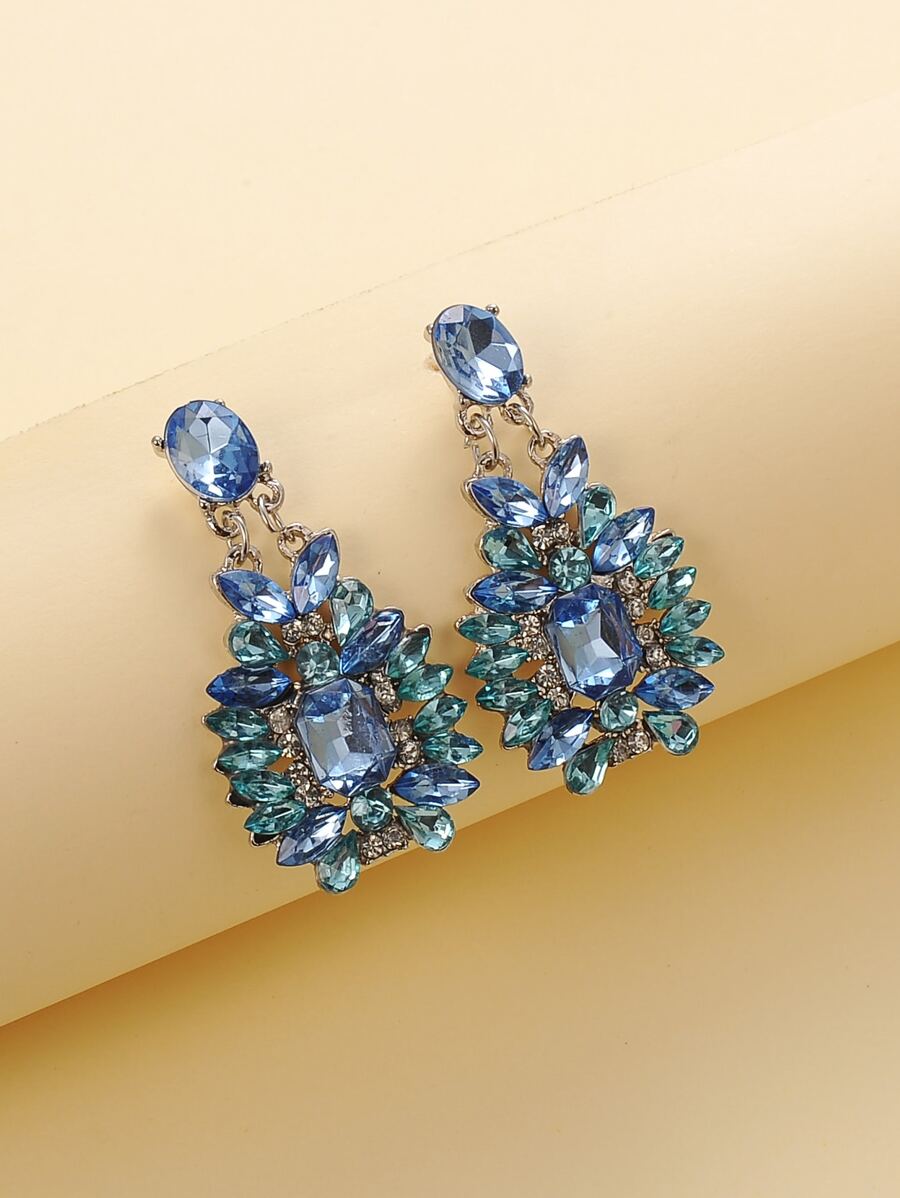 Rhinestone Drop Earrings | SHEIN USA