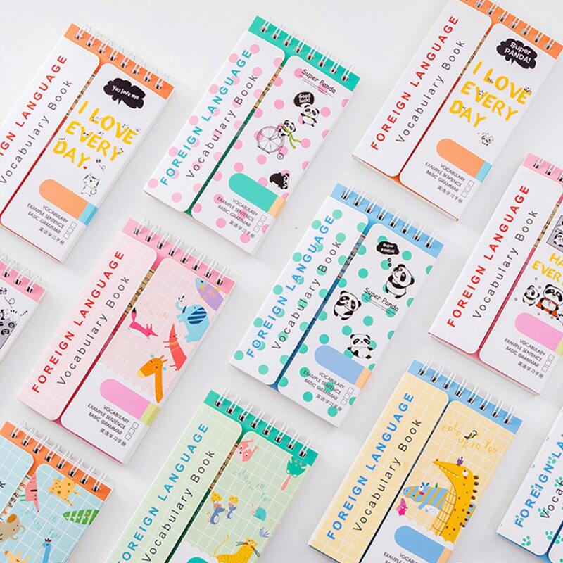 

1pc Potable Cartoon Random Vocabulary Book, Multicolor
