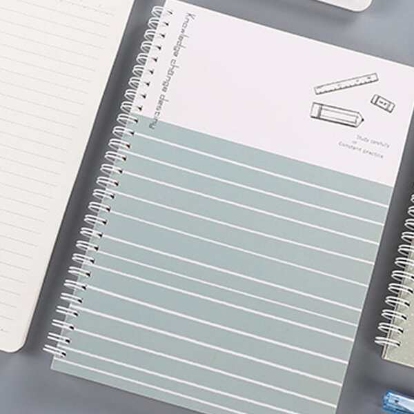 

1pc Minimalist Coil Notebook, Multicolor