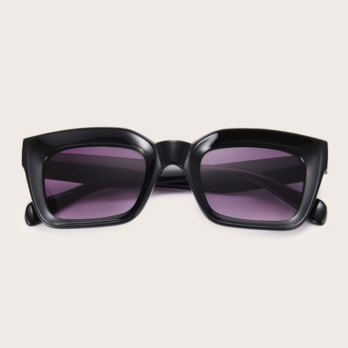 

Guys Square Acrylic Frame Sunglasses, Black