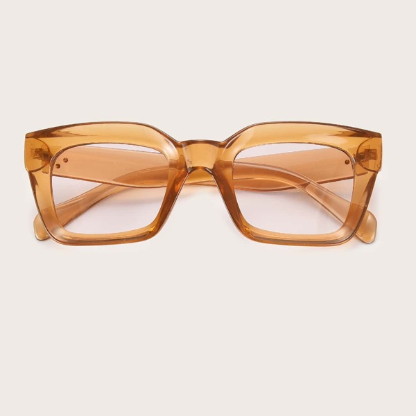 

Men Square Acrylic Frame Sunglasses, Brown