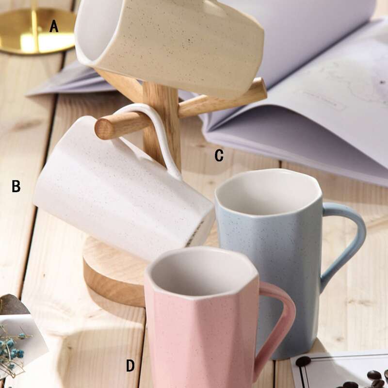 

1pc Plain Ceramic Mug, Multicolor