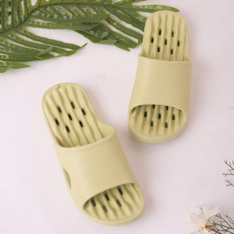 

Open Toe Non-slip Sliders, Green