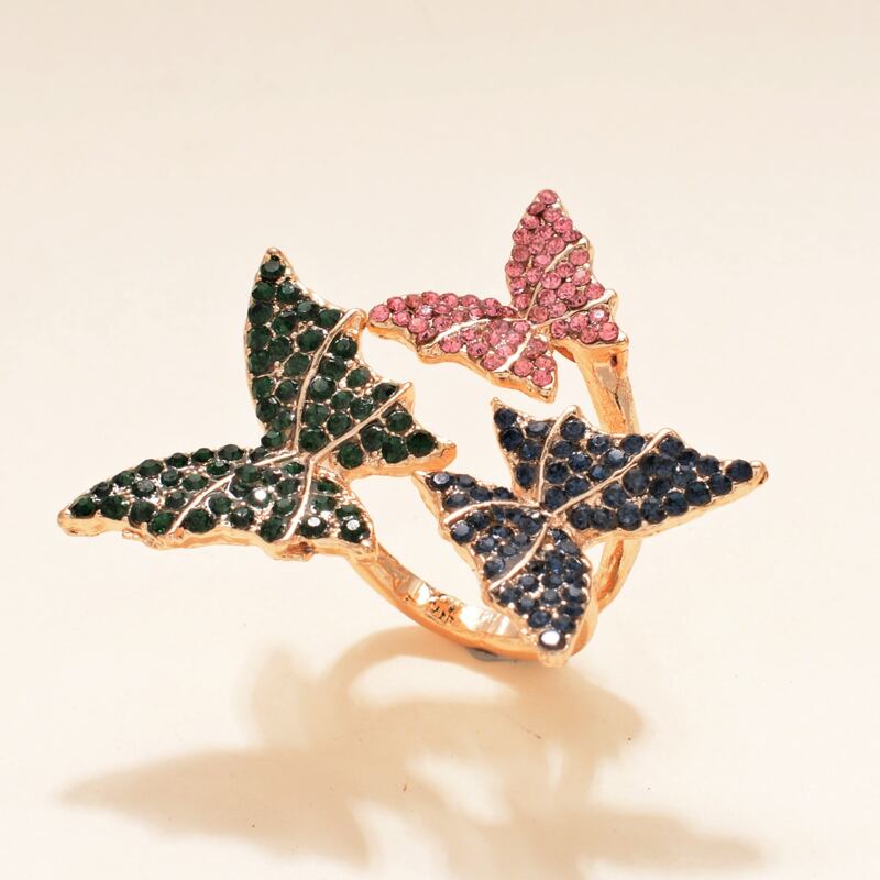 

Butterfly Decor Ring, Multicolor