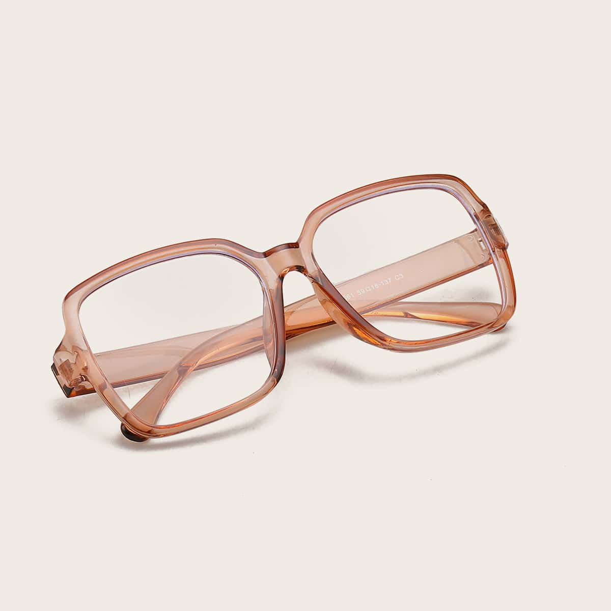 

Guys Square Frame Glasses, Brown