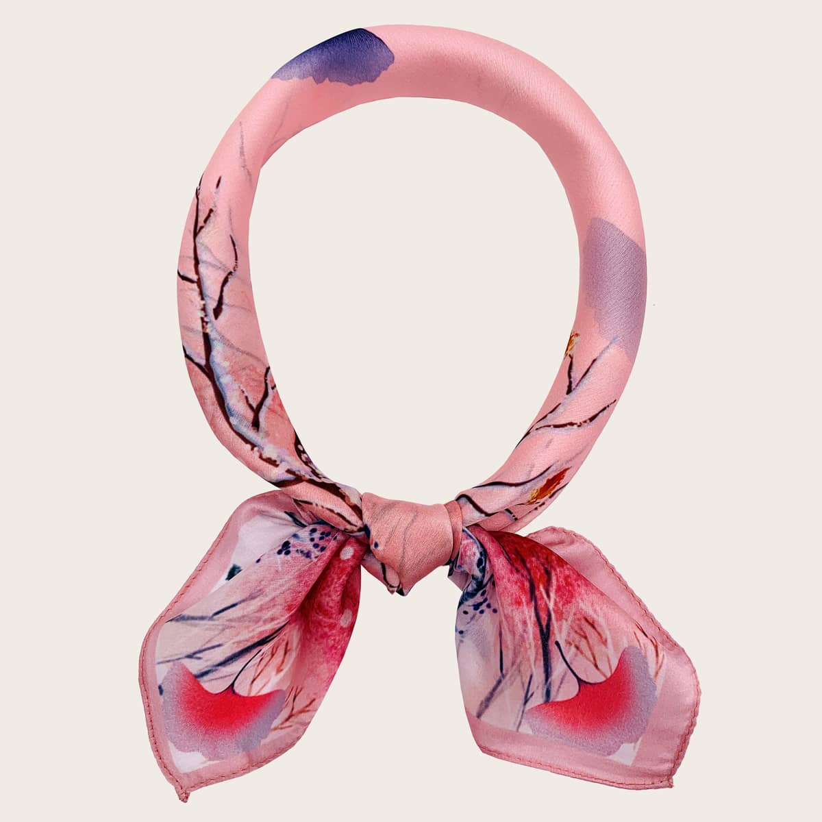 

Tree Pattern Bandana, Pink