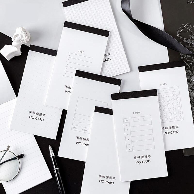 

1pc Minimalist Memo Pad, White