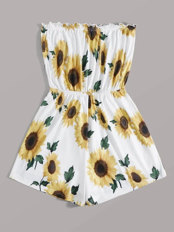 sunflower romper white