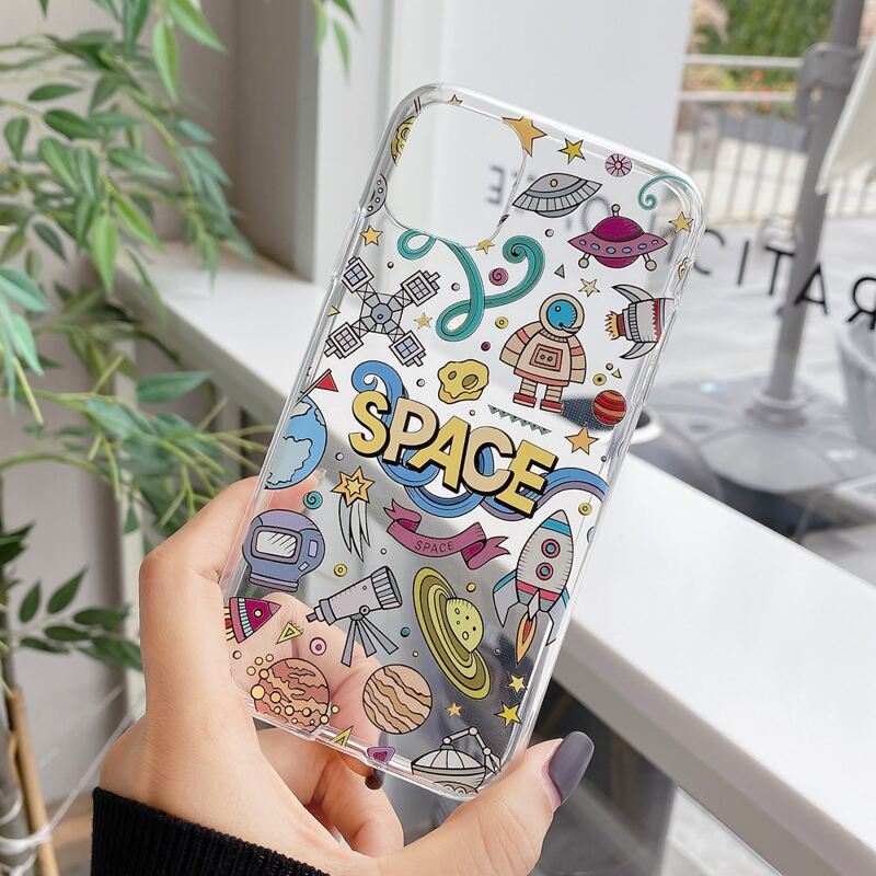 

Galaxy Clear iPhone Case, Multicolor