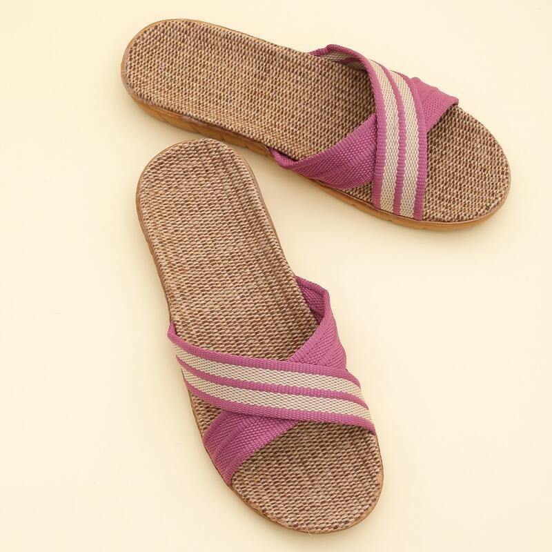 

Cross Strap Espadrille Sliders, Pink