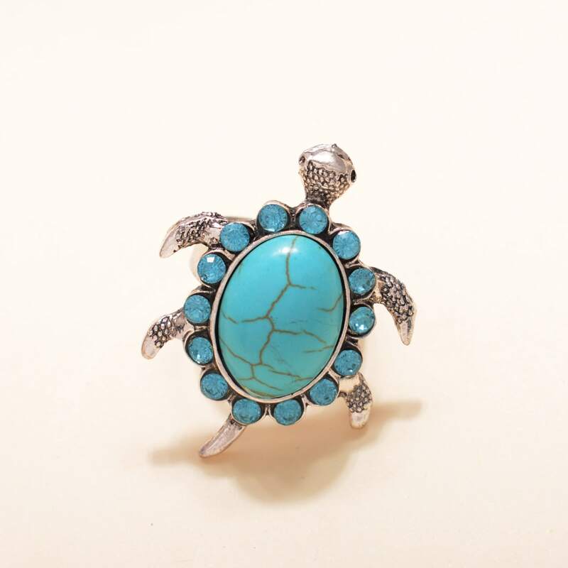 

Tortoise Design Ring, Multicolor