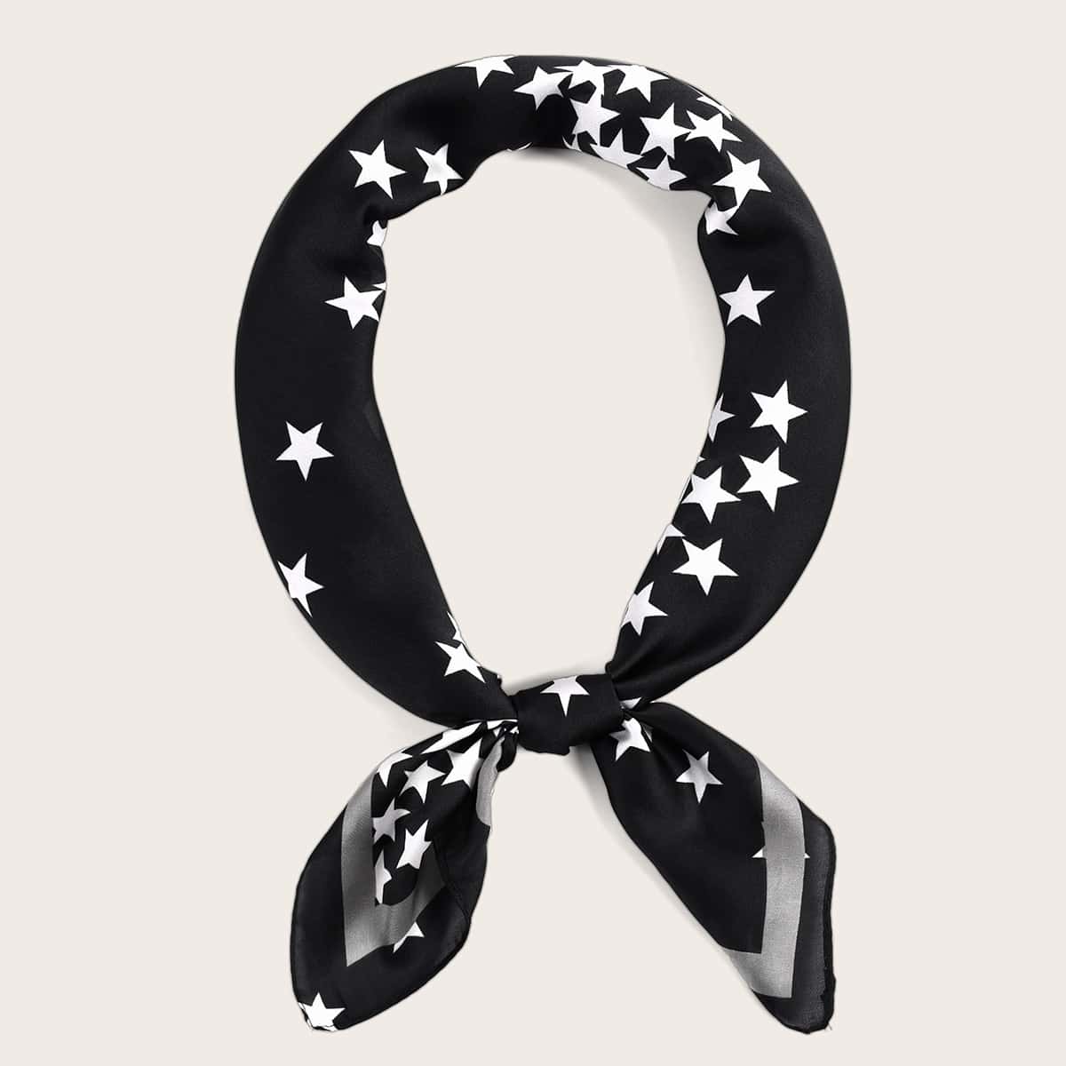 

Star Pattern Bandana, Black