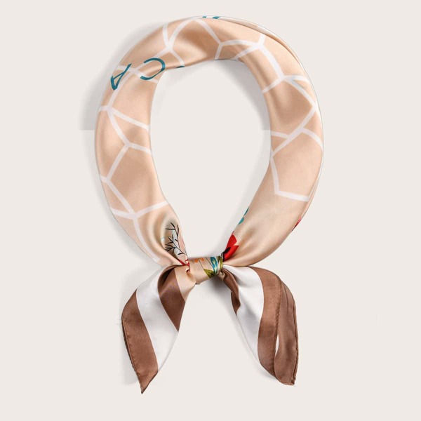

Plaid Pattern Bandana, Khaki