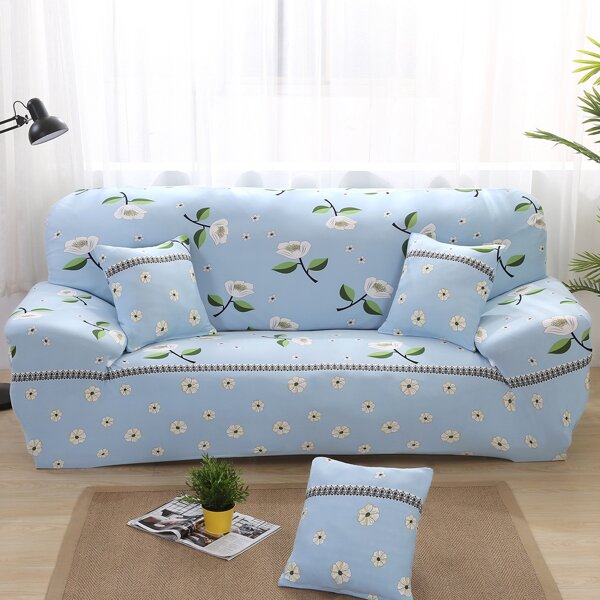 

Flower Print Stretchy Sofa Cover