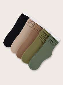 5par vanliga slouchy strumpor - Multifärgad - Visa 2