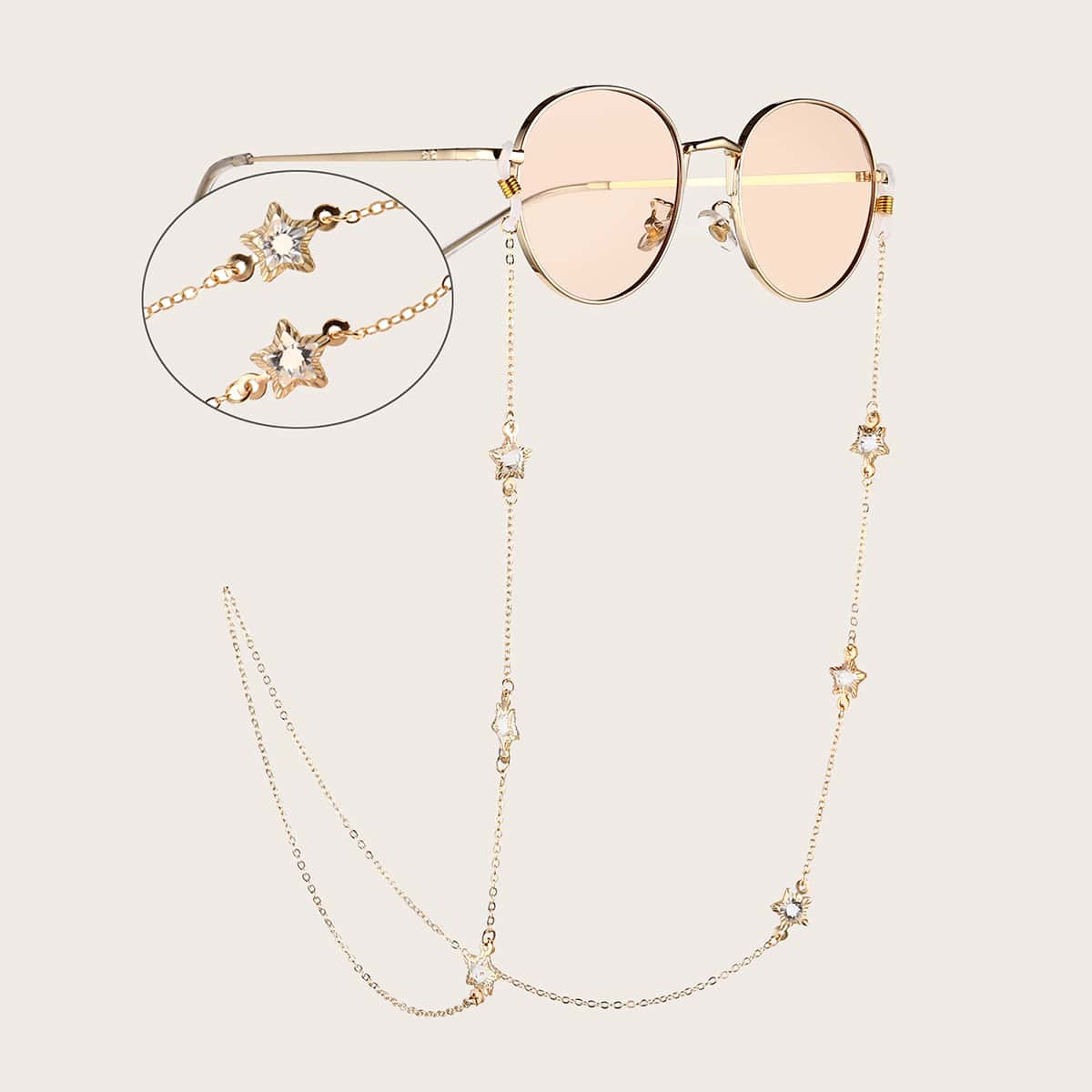 

Star Decor Glasses Chain, Gold