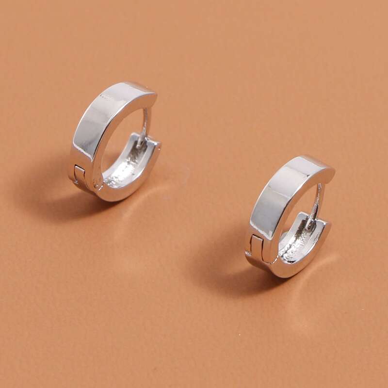 

Simple Hoop Earrings, Silver