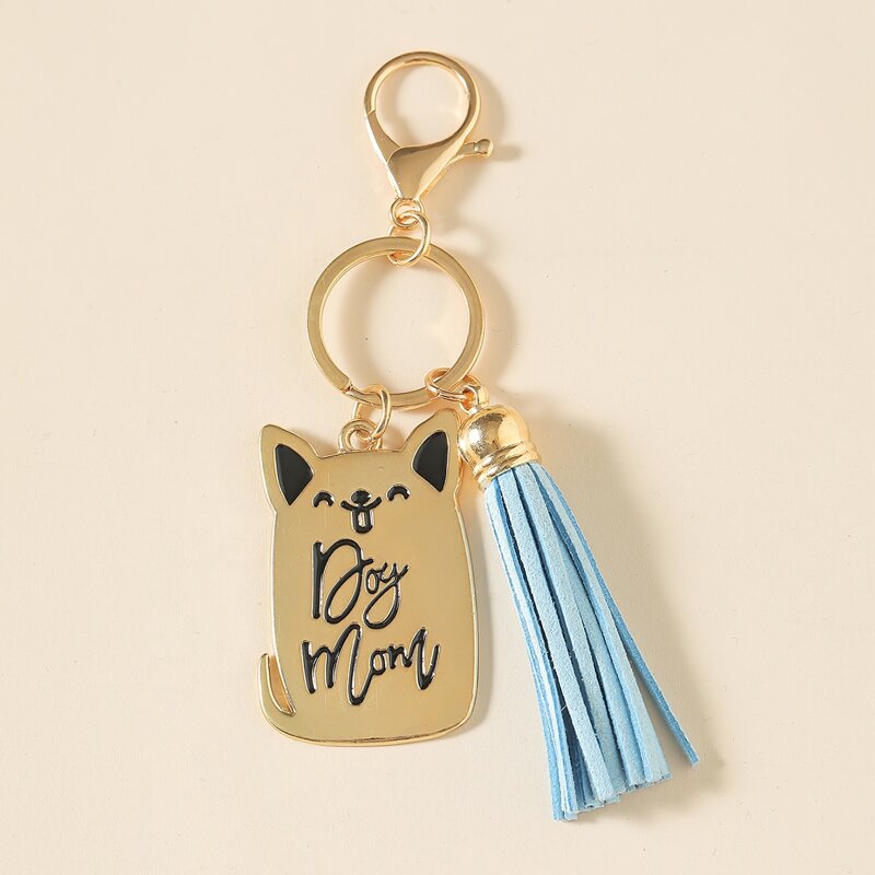 

Tassel Charm Keychain, Gold