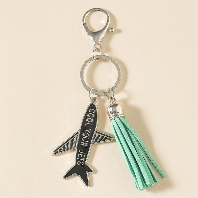 

Tassel Charm Keychain, Silver