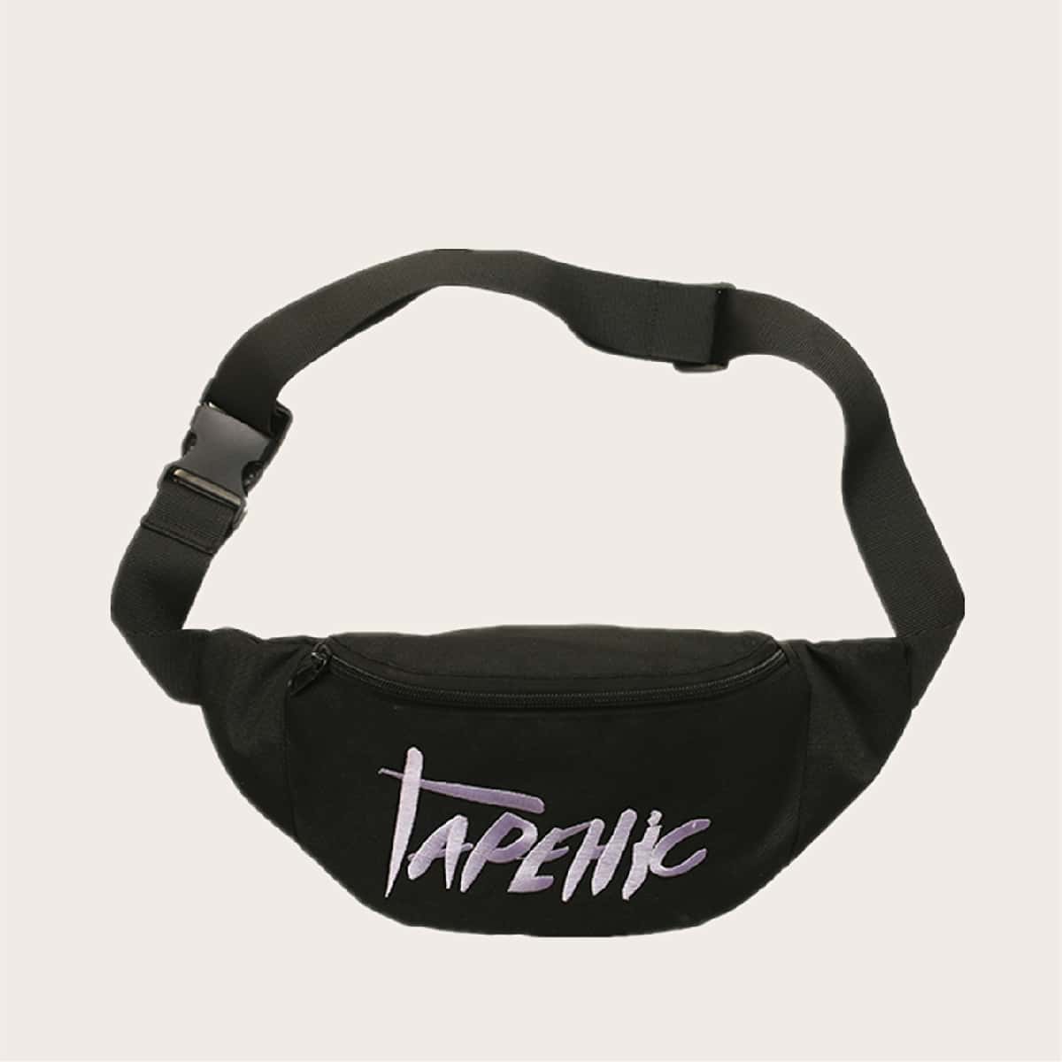 

Guys Letter Graphic Fanny Pack, Black