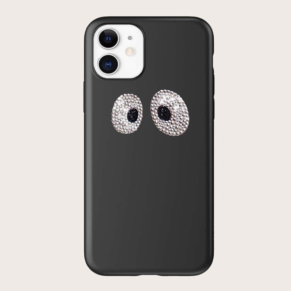 

Rhinestone Eye iPhone Case, Black