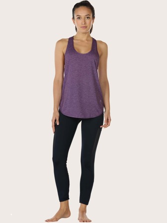 女士弧形下摆运动上衣