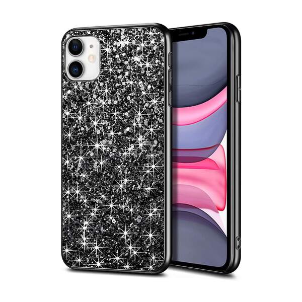 

Glitter iPhone Case, Black