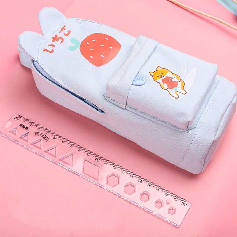 

1pc Cartoon Graphic Pencil Bag, Multicolor