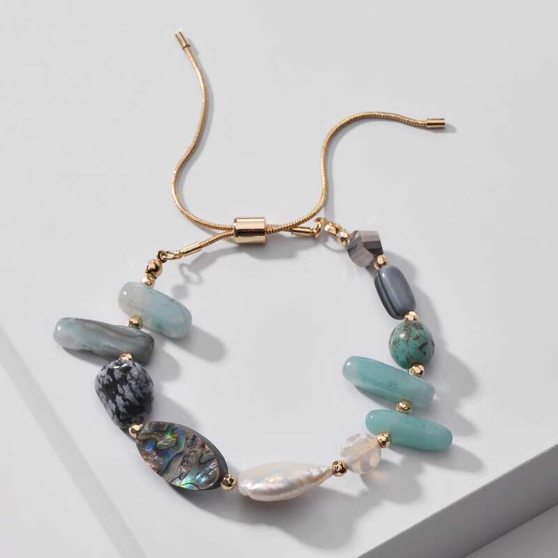 

Pearl Decor Bracelet, Multicolor