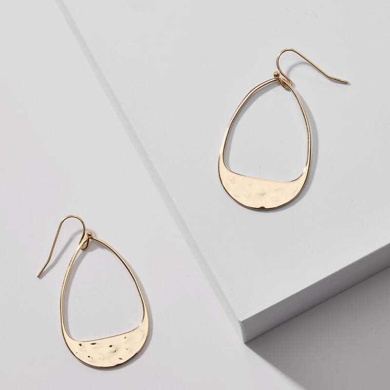 

Water Drop Earrings, Gold