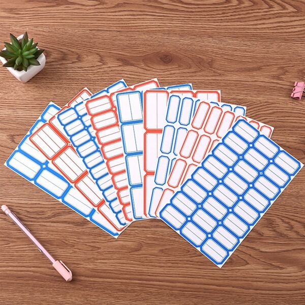 

1pack Writable Random Label Sticker, Multicolor