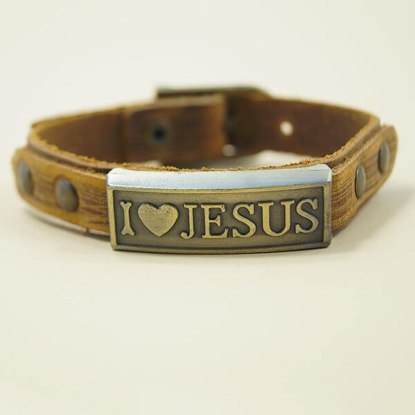 

Мужской браслет с декором, Хаки