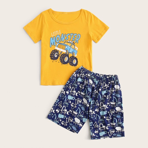 

Toddler Boys Cartoon Graphic PJ Set, Multicolor