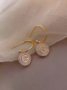 Rhinestone Letter Earrings