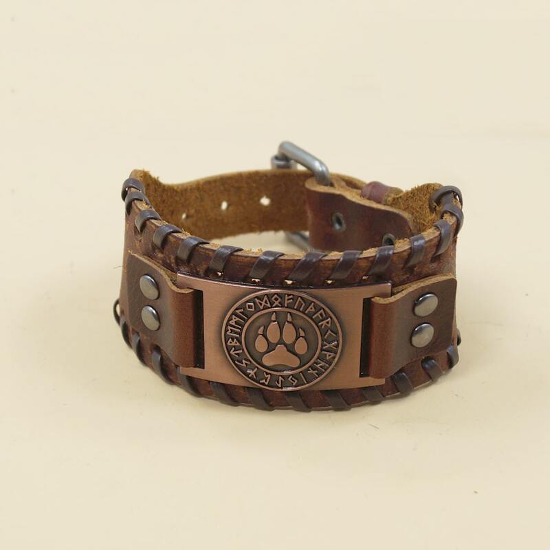 

Guys Metal Decor Bracelet, Brown