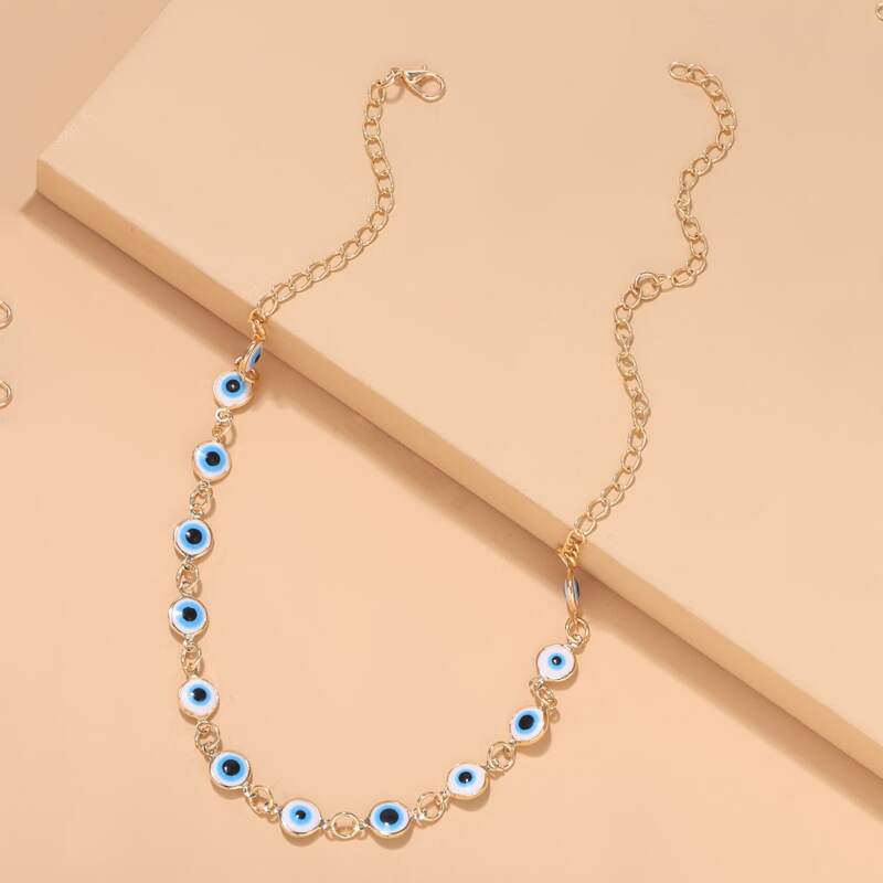 

Eye Decor Necklace, Gold
