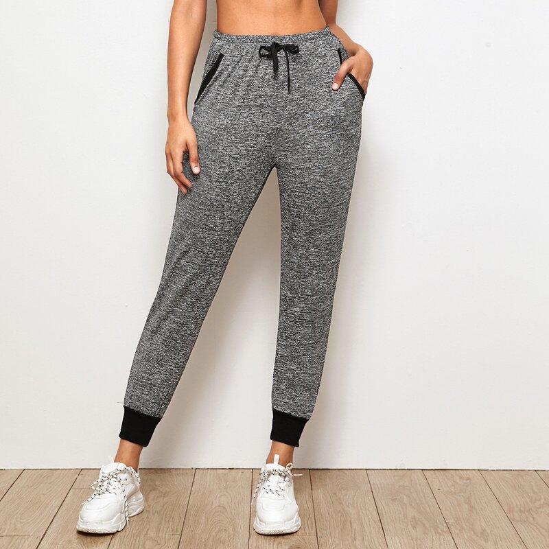 

Space Dye Slant Pocket Pants, Grey
