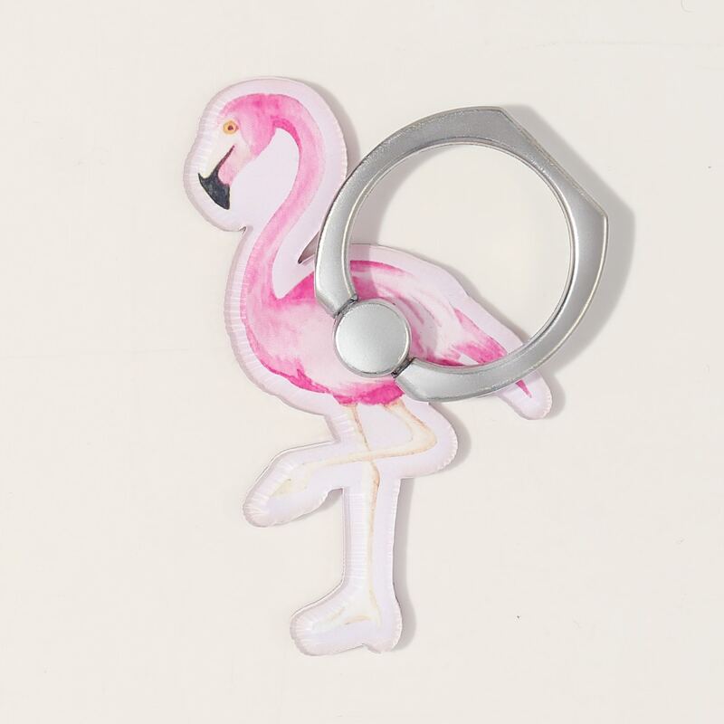

Cartoon Flamingo Decor Phone Ring, Multicolor