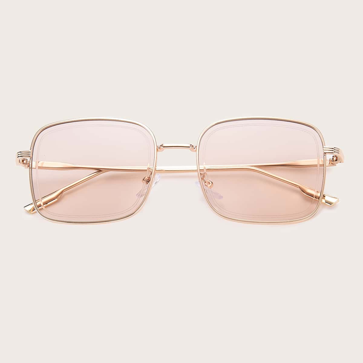 

Guys Square Frame Sunglasses, Pink