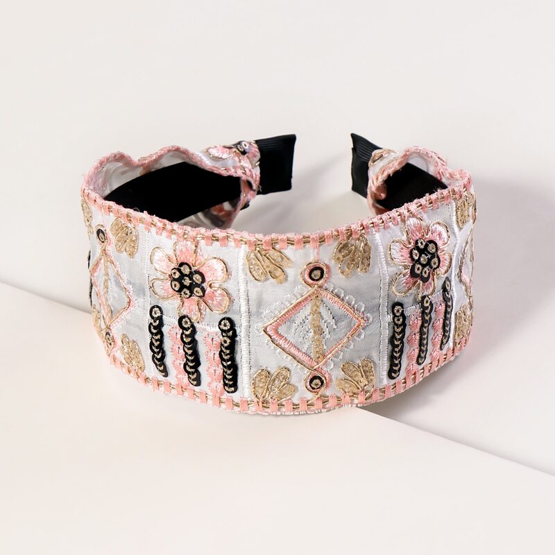

Flower Wide Hair Hoop, Multicolor