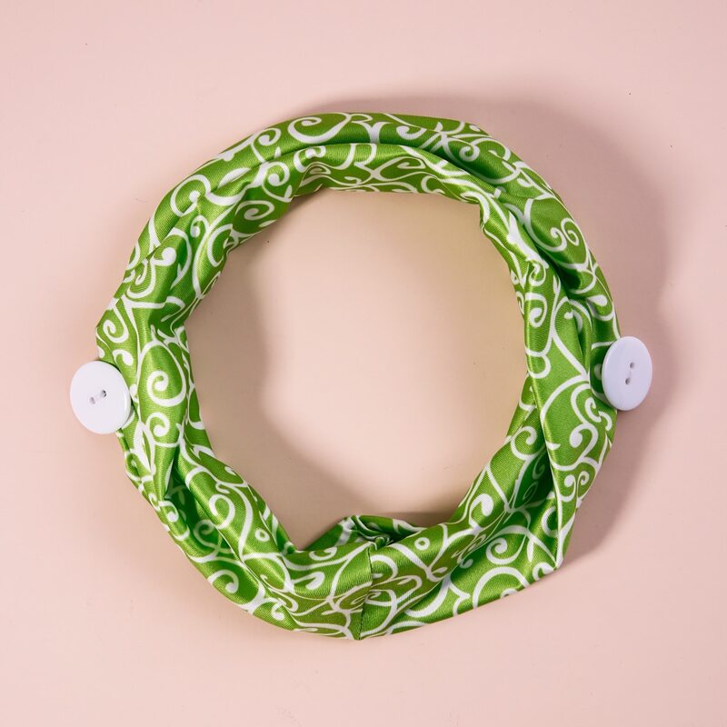 

Button Decor Headband, Green